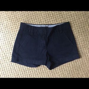 J Crew navy chino shorts